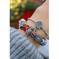 Santa's Reindeer | Sterling Silver Charm | Christmas Collection