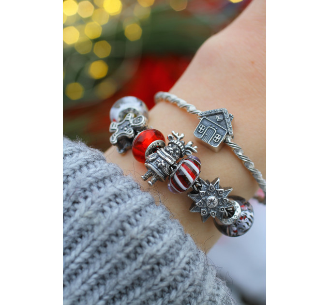 Santa's Reindeer | Sterling Silver Charm | Christmas Collection