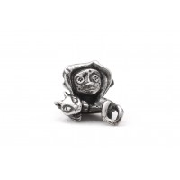 Girl with Button Eyes| Silver Charm| Halloween Collection