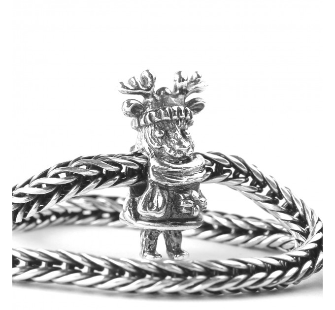 Santa's Reindeer | Sterling Silver Charm | Christmas Collection