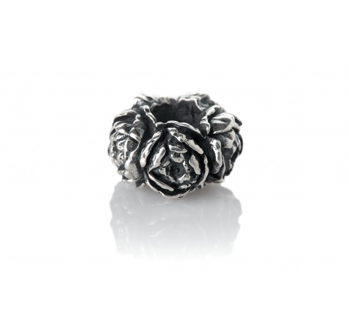 Peony Flowers | Sterling  Silver Charm