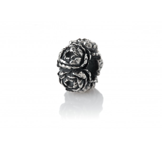 Peony Flowers | Sterling  Silver Charm