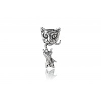 Cat and Mouse | Sterling silver charm