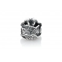 Bunnies in Cabbage- Sterling 925 Silver Charm