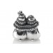 Hugging Penguins | Sterling Silver Charm| Christmas Charm