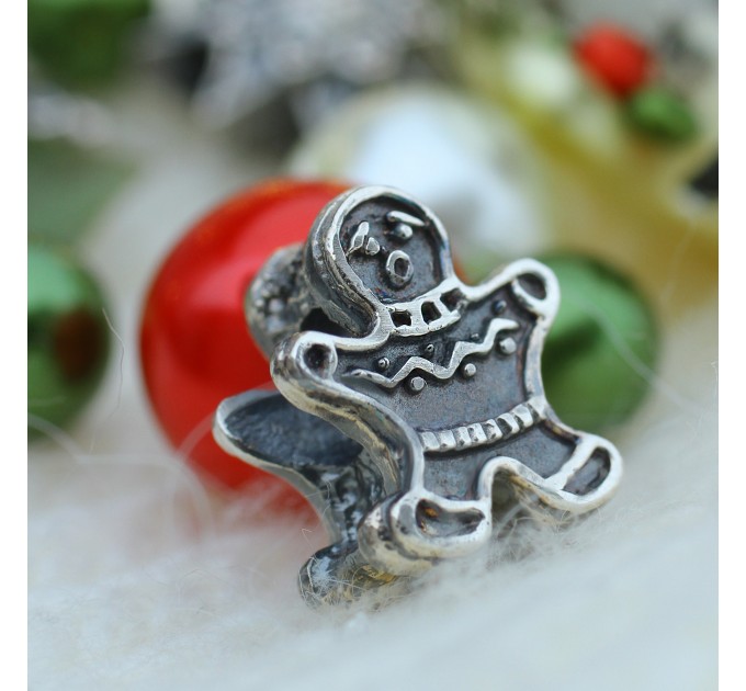 Ginger Man| Sterling Silver Charm | Christmas Collection