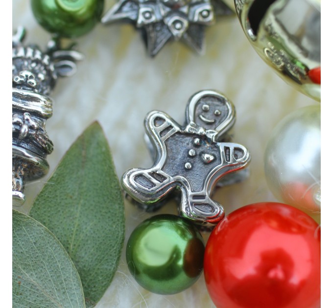 Ginger Man| Sterling Silver Charm | Christmas Collection