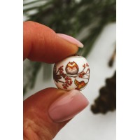 Hugging Owls |Elforyn charms| Scrimshaw Technique