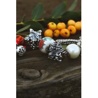 Hugging Penguins | Sterling Silver Charm| Christmas Charm