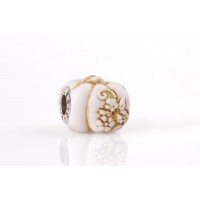 Carved White Pumpkin | Elforyn Charm| Autumn Collection 