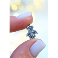 Christmas Mistletoe | Sterling Silver Charm | Christmas Collection