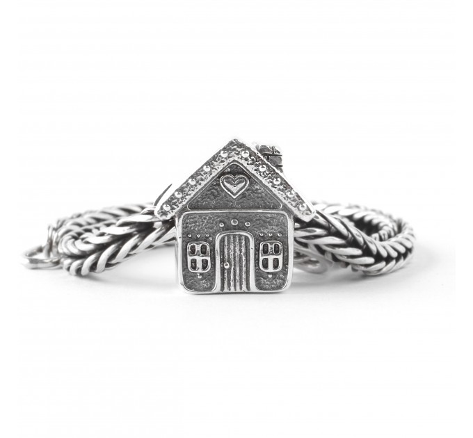 Gingerbread House | Sterling Silver Charm | Christmas Collection