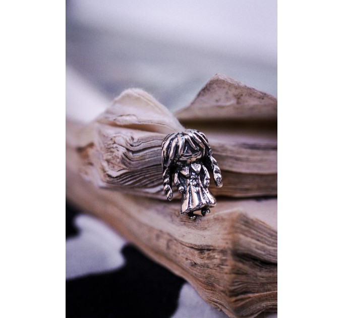 Girl | Sterling Silver Charm | Halloween Jewelry