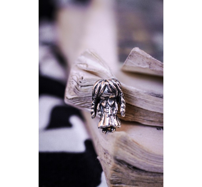 Girl | Sterling Silver Charm | Halloween Jewelry