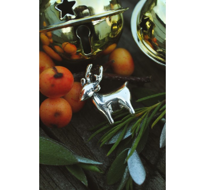 Reindeer |Sterling Silver Charm | Christmas Collection