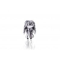 Girl | Sterling Silver Charm | Halloween Jewelry