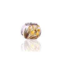 Tulip Flowers| Hand-carved Amber Charm | Chronicles Crystal | + Bonus