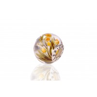 Tulip Flowers| Hand-carved Amber Charm | Chronicles Crystal | + Bonus