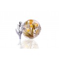 Tulip Flowers| Hand-carved Amber Charm | Chronicles Crystal | + Bonus